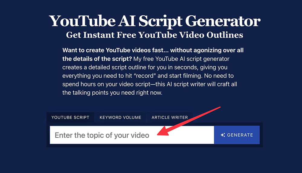 Create Engaging YouTube Videos with a Script Generator Tool